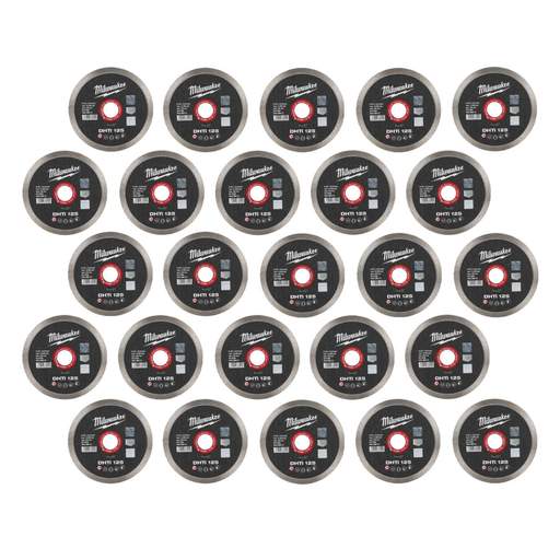 Milwaukee 125mm DHTi Diamond Turbo Rim Cutting Disc (Pack of 25)