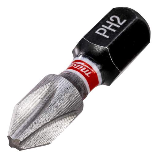 Milwaukee SHOCKWAVE™ PH2 x 25mm CD Tic Tac Impact Duty Screwdriver Bit (Pack of 25)