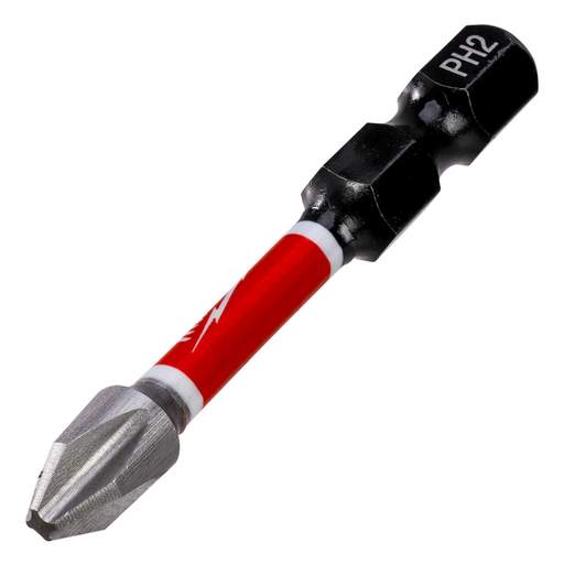 Milwaukee SHOCKWAVE™ PH2 x 50mm CD Tic Tac Impact Duty Screwdriver Bit (Pack of 25)