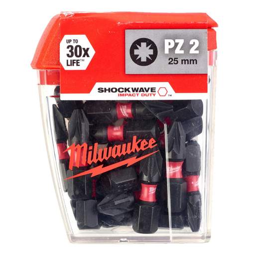 Milwaukee 25 Piece SHOCKWAVE™ PZ2 Drill Screwdriver Bit Set