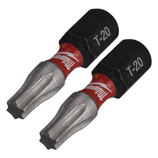 Milwaukee SHOCKWAVE™ TX20 x 25mm Impact Duty Screwdriver Bit (Pack of 2)