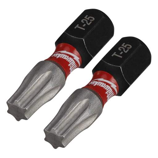 Milwaukee SHOCKWAVE™ TX25 x 25mm Impact Duty Screwdriver Bit (Pack of 2)