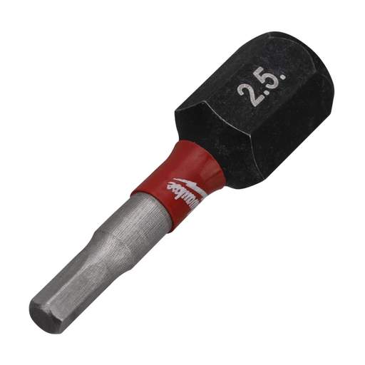 Milwaukee 25mm SHOCKWAVE™ 2.5mm Hex Screwdriver Bit (Pack of 2)