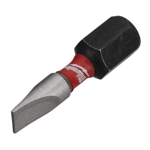 Milwaukee 25mm SHOCKWAVE™ 4.5mm Slotted Screwdriver Bit (Pack of 2)