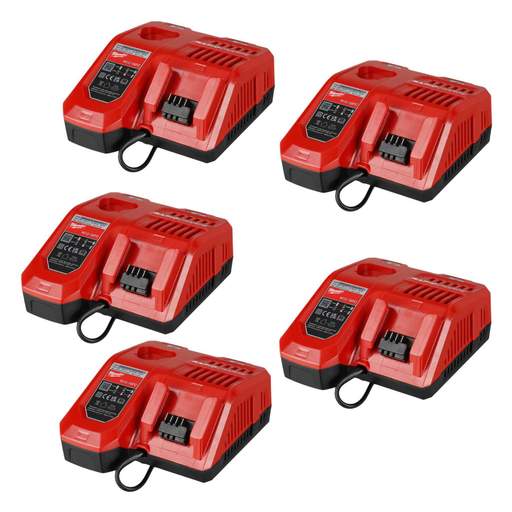 Milwaukee M12-18 FCX5 M12 / M18 Fast Charger (Pack of 5)