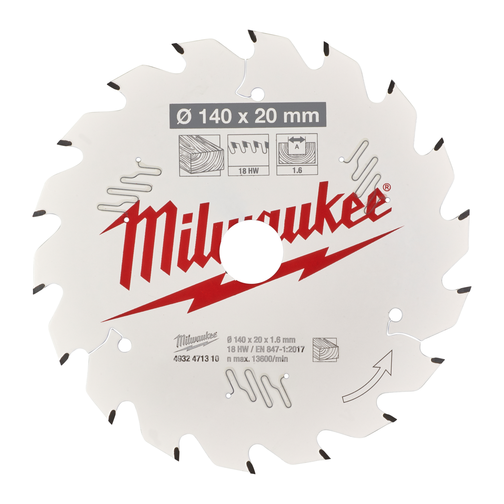 Milwaukee 140mm Wood Circular Saw Blade (4932471310) CEF