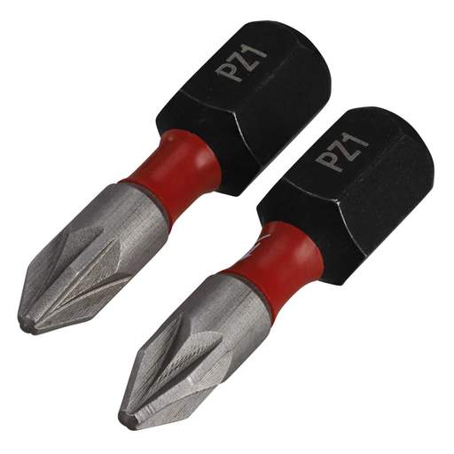 Milwaukee SHOCKWAVE™ PZ1 x 25mm Impact Duty Screwdriver Bit (Pack of 2)