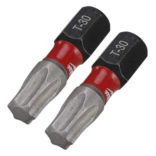 Milwaukee SHOCKWAVE™ TX30 x 25mm Impact Duty Screwdriver Bit (Pack of 2)
