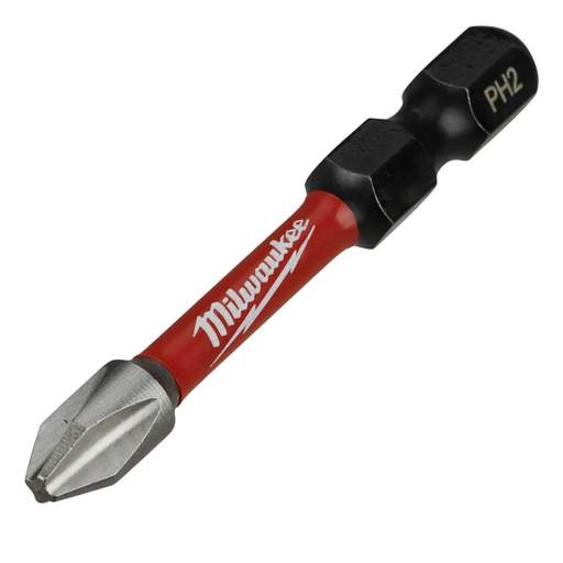 Milwaukee SHOCKWAVE™ PH2 x 50mm CD Tic Tac Screwdriver Bit (Pack of 10)