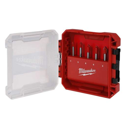 Milwaukee 5 Piece Glass and Tile Drill Bit Set