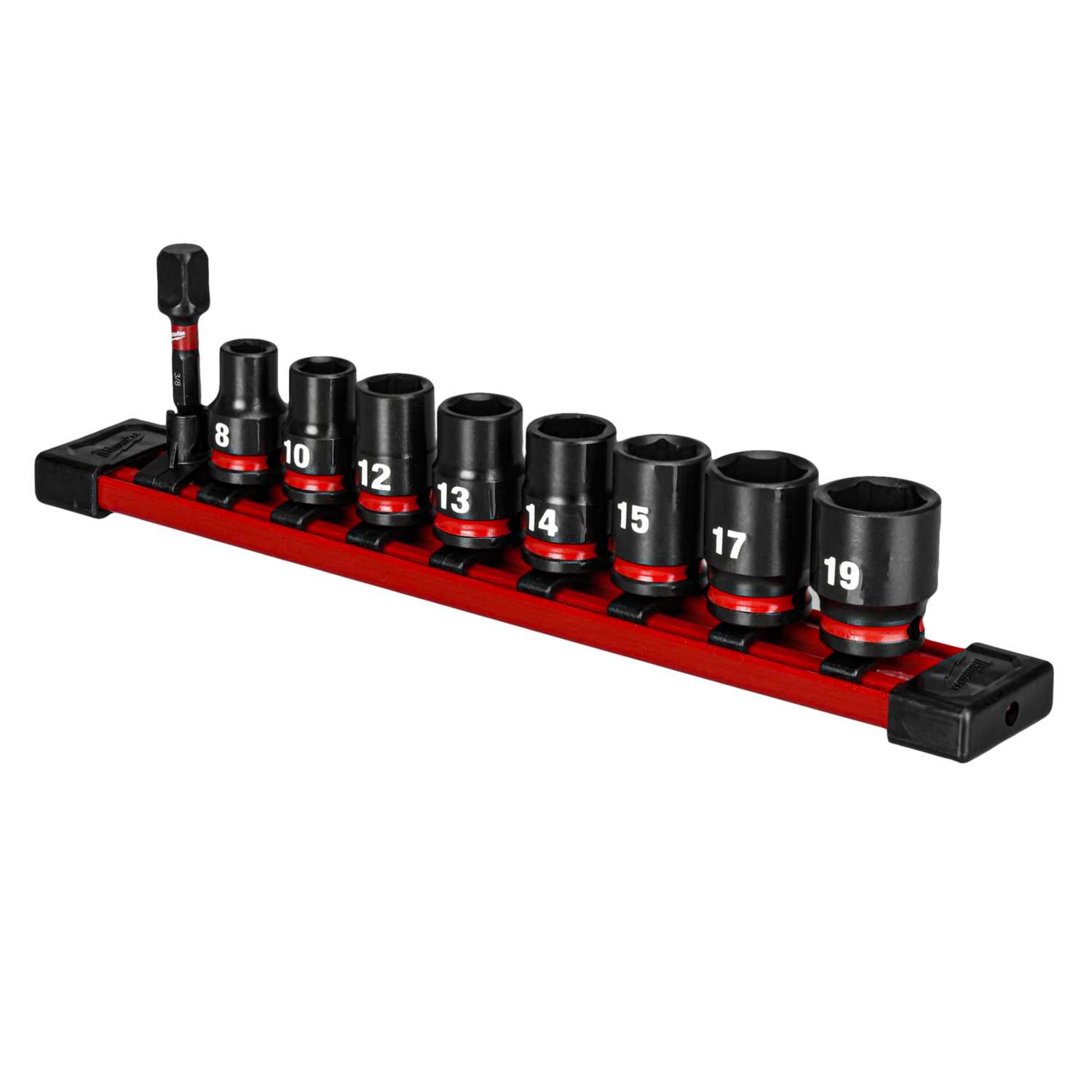 Milwaukee 9 Piece 3/8" Impact Socket Standard Set (4932480454) CEF