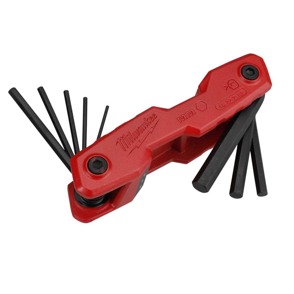 Milwaukee 1.5mm to 8mm Hexagon Key Folding 8 Piece Set (4932480978