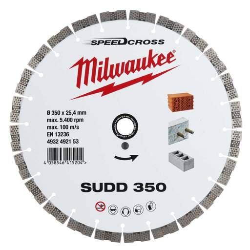 Milwaukee 350mm Speedcross SUDD Diamond Cutting Disc