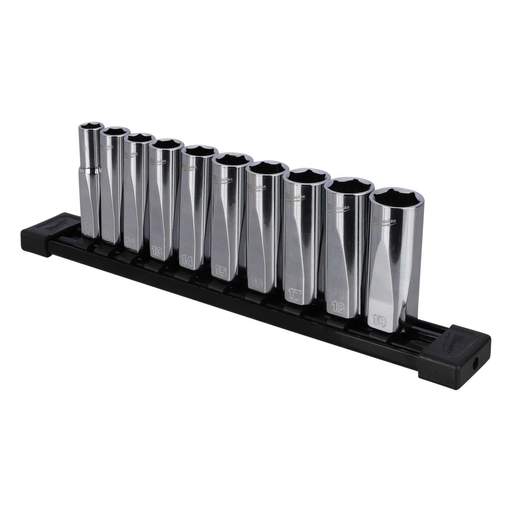 Milwaukee ⅜" Drive Metric Deep Chrome Socket Set