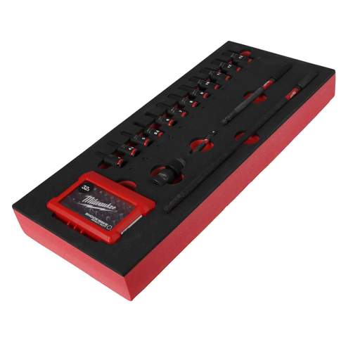 Milwaukee 17 Piece PACKOUT™ ¼" Impact Socket Deep Set