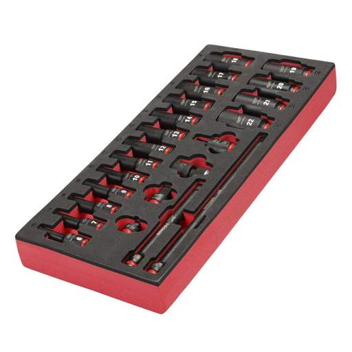 Milwaukee 23 piece packout impact socket deep set 4932493390 cef