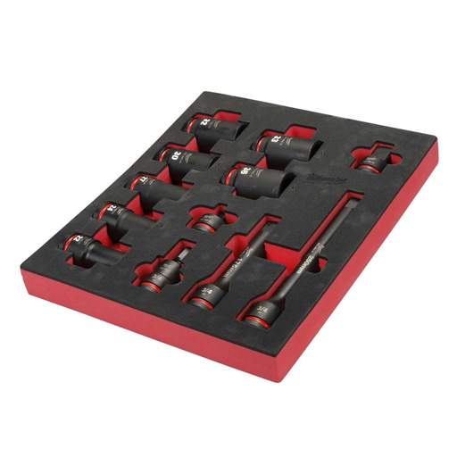 Milwaukee 12 piece packout impact socket deep set 4932493398 cef