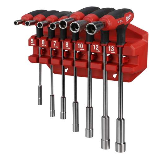 Milwaukee 7 Piece Nut Driver with Comfort Grip Set and Rack