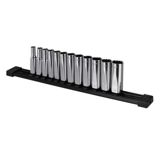 Milwaukee 12 Piece ⅜" Drive Metric Deep 12-Point Socket Set (4932498796 ...