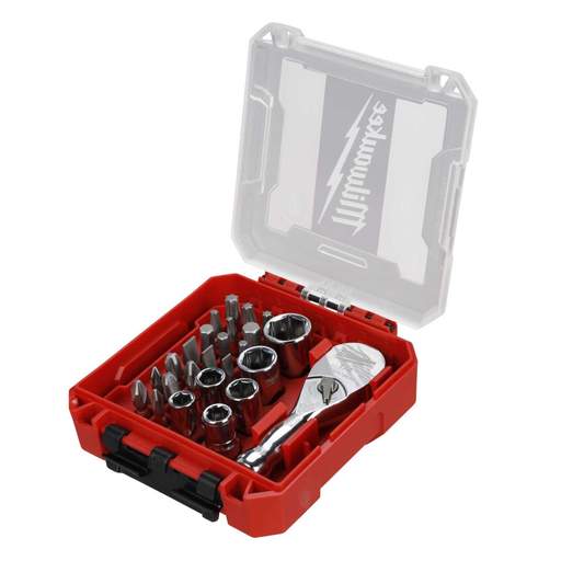 Milwaukee 32 Piece ¼" Compact Ratchet Socket Set