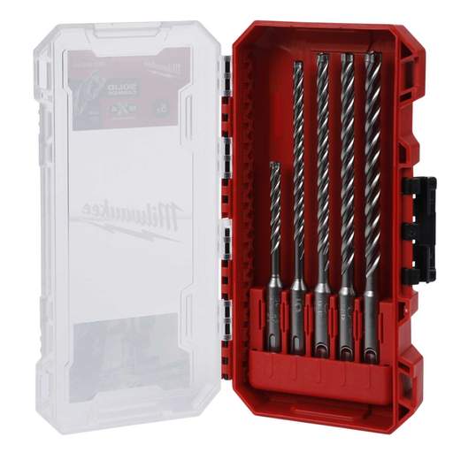 Milwaukee 5 Piece MX4 SDS Plus Drill Bit NG Set 2