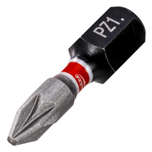 Milwaukee SHOCKWAVE™ PZ1 x 25mm Impact Duty Screwdriver Bit (Pack of 3)