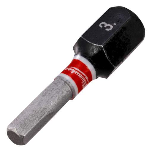 Milwaukee SHOCKWAVE™ Hex3 x 25mm Impact Duty Screwdriver Bit (Pack of 3)
