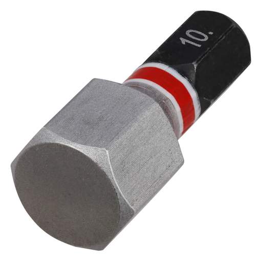 Milwaukee SHOCKWAVE™ Hex10 x 25mm Impact Duty Screwdriver Bit (Pack of 3)