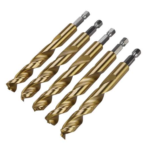 Milwaukee SHOCKWAVE™ 11mm Red Hex HSS Titanium Nitride Drill Bit (Pack of 5)