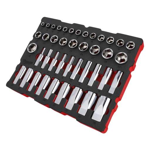 Milwaukee 42 Piece PACKOUT™ ½" Socket Set in Foam Insert