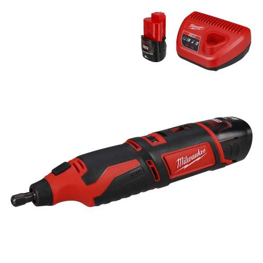 Milwaukee C12RT-202 12V Sub Compact Rotary Tool with 2 x 2.0Ah Batteries
