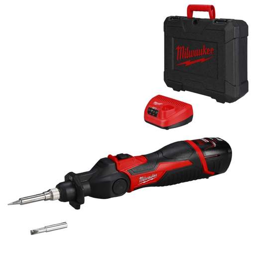 Milwaukee M12SI-201C 12V Soldering Iron with 1 x 2.0Ah Battery