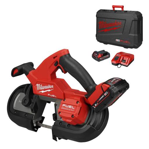 Milwaukee M18FBS85-202C 18V FUEL™ Compact Bandsaw with 2 x 2.0Ah Batteries