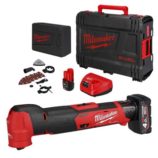 Milwaukee M12FMT-422X 12V FUEL™ Multi Tool with 1 x 4.0Ah and 2.0Ah Battery