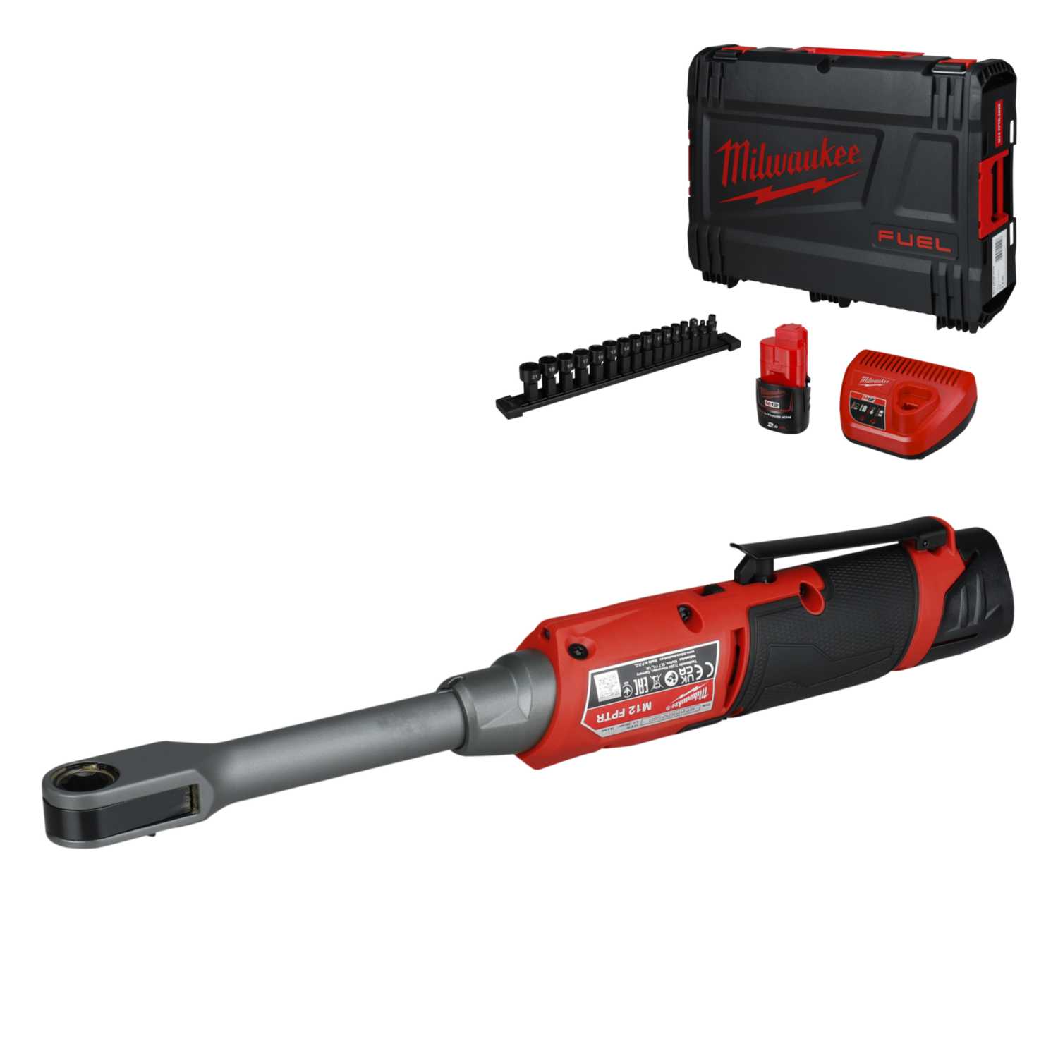 Milwaukee M12FPTR-202X 12V FUEL™ Insider Pass-Through Ratchet with  