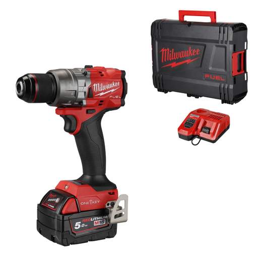 Milwaukee M18ONEPD3-501X 18V FUEL™ Percussion Drill with 1 x 5.0Ah Battery