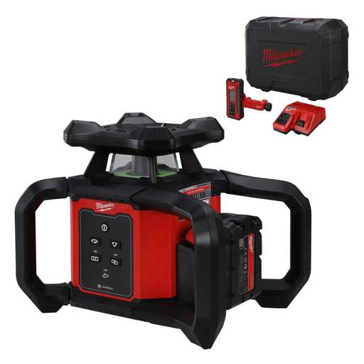 Milwaukee M18RLOHVG300-501C 18V Horizontal Vertical Rotary Laser with  ONE-KEY™ and 1 x 5.0Ah Battery