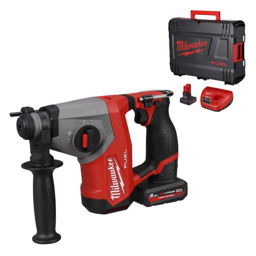 Milwaukee M12FHAC16-502X 12V FUEL™ SDS Plus Compact Hammer Drill with 2 x 5.0Ah Batteries