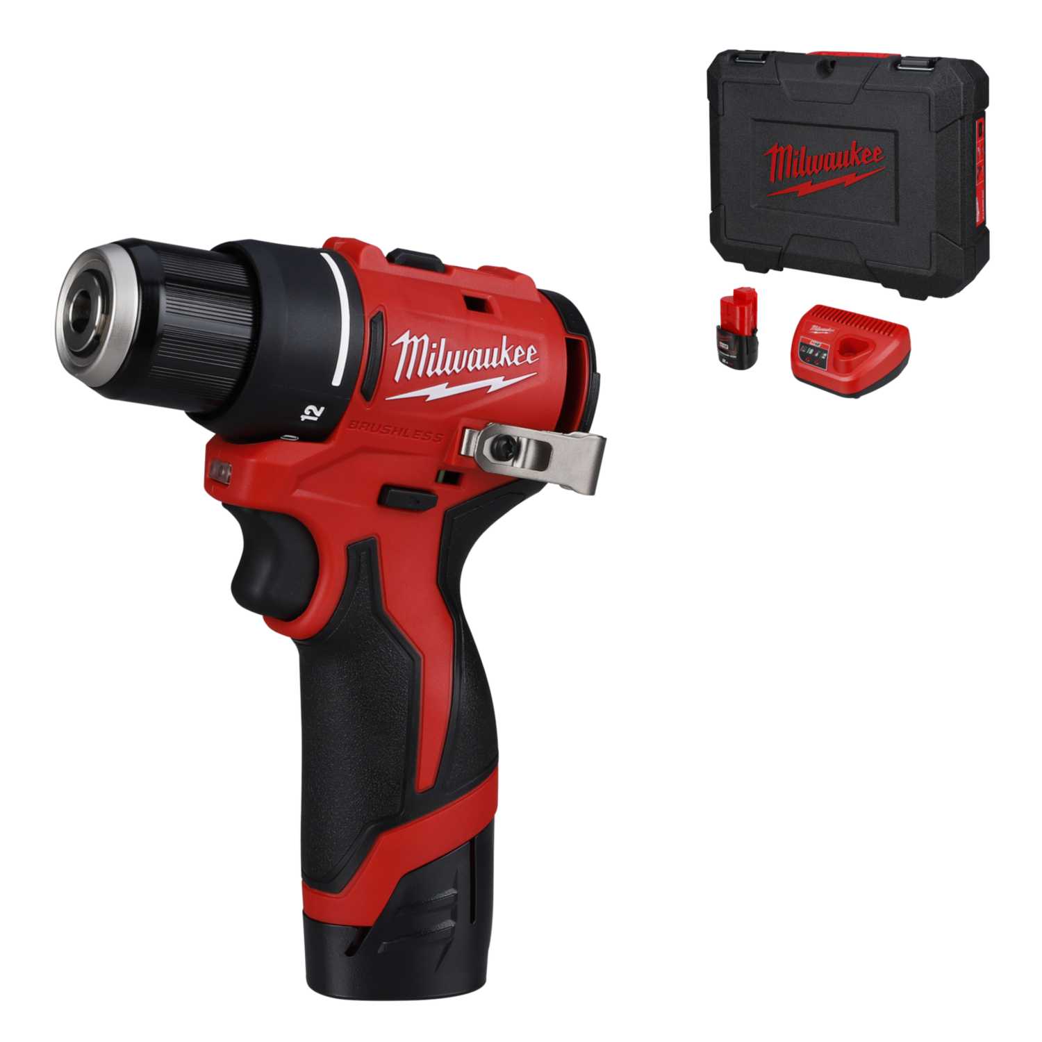 Milwaukee 12V Sub Compact Drill Driver Kit M12FDD-202X