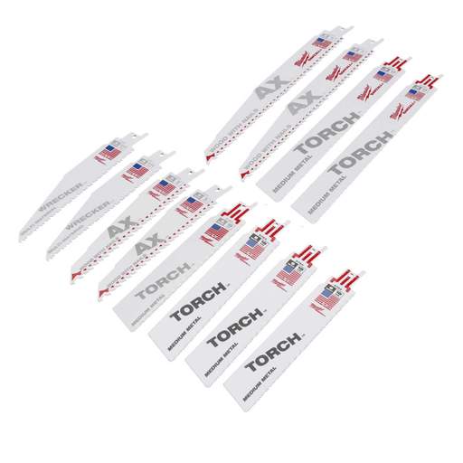 Milwaukee 12 Piece Sawzall Mixed Saw Blade Set
