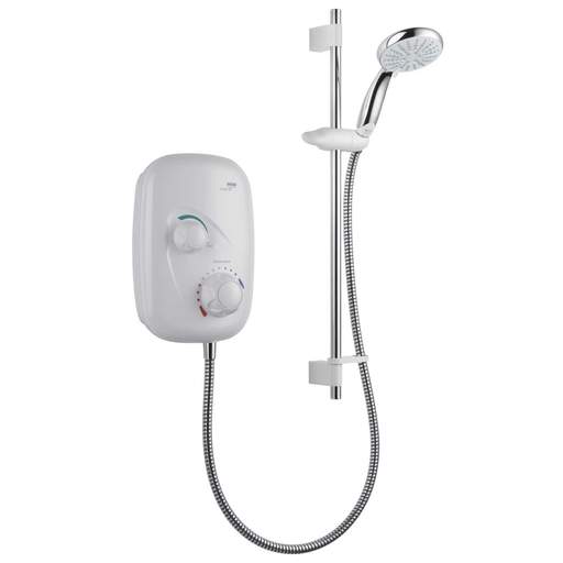 Mira Event XS Manual Power Shower White Chrome