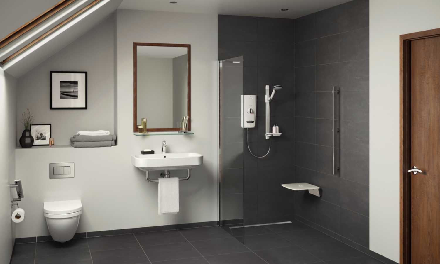 Mira 8.7kW Advance Thermostatic Electric Shower White / Chrome (1.1785.