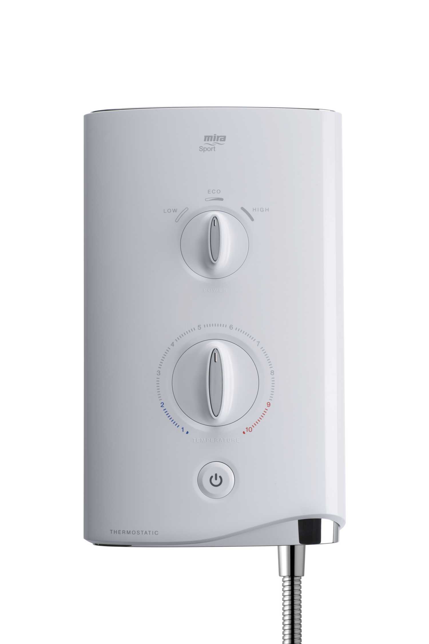 Mira 9kW Sport Thermostatic Electric Shower White and Chrome (1.1746.