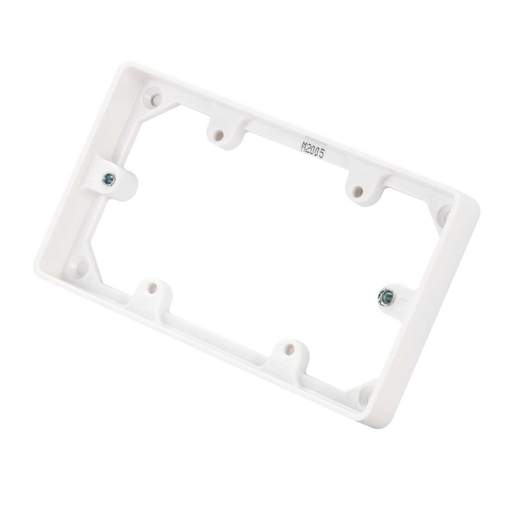MK Logic Plus 2 Gang Trunking Mounting Frame White