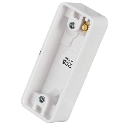 MK Logic Plus 1 Gang 16mm Architrave Pattress Back Box White