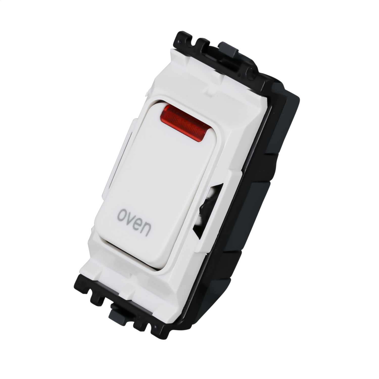 MK Grid Plus 20A Double Pole 1 Way Grid Switch with Neon marked