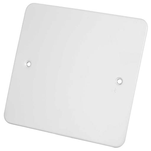 MK Logic Plus 1 Gang Blank Plate Metal White