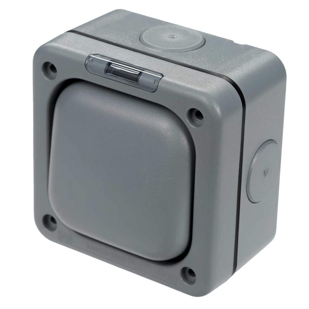 MK Masterseal Plus 10A DP 1 Gang 1 Way Weatherproof Light Switch