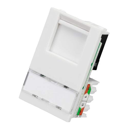 MK Logic Plus RJ45 CAT5E LJU6C Module White