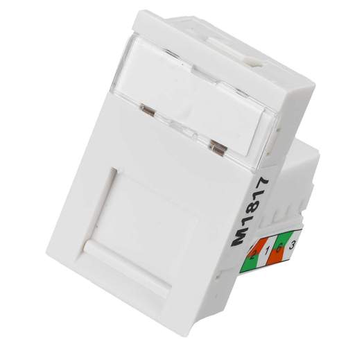 MK Logic Plus RJ45 CAT6 LJU6C Module White